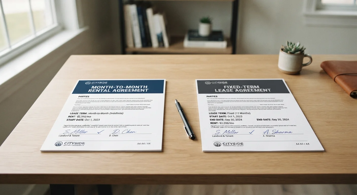 Month-to-Month Rental vs. Fixed-Term Lease: Which Fits Your Situation?