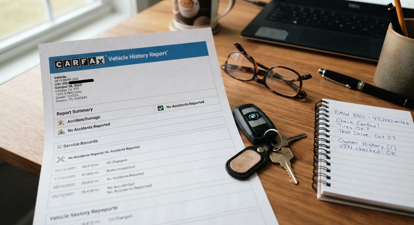 Reading a Vehicle History Report Without Getting Lost
